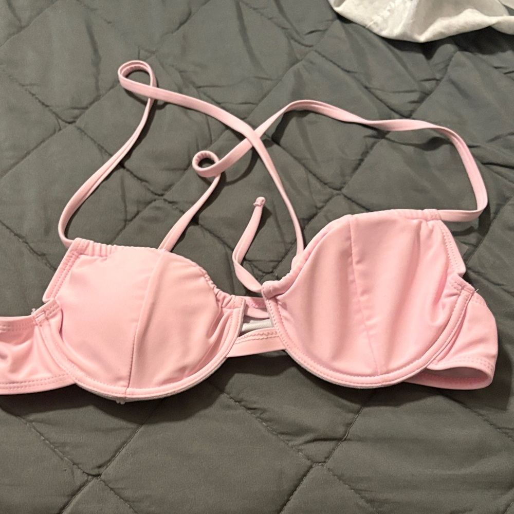 SHEIN Pink Bikini Top